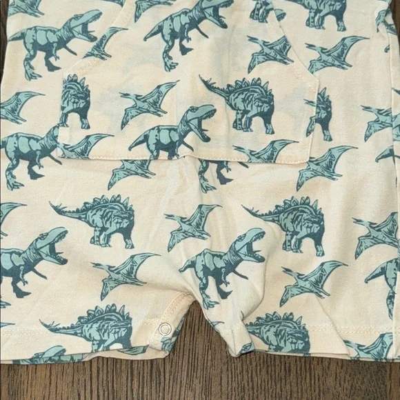 Dinosaur Print Sleeveless Romper - Picture 4 of 4